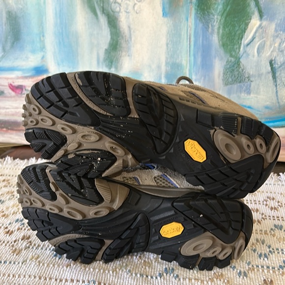 Merrell Ventilated Hiking Shoes With air cushion soles Gray & Blue Women's Sz7.5 - Picture 5 of 5